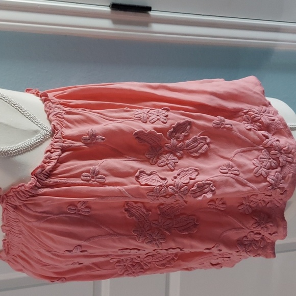 H&M Embroidered Thin Strap Halter Top #407 - Picture 2 of 7